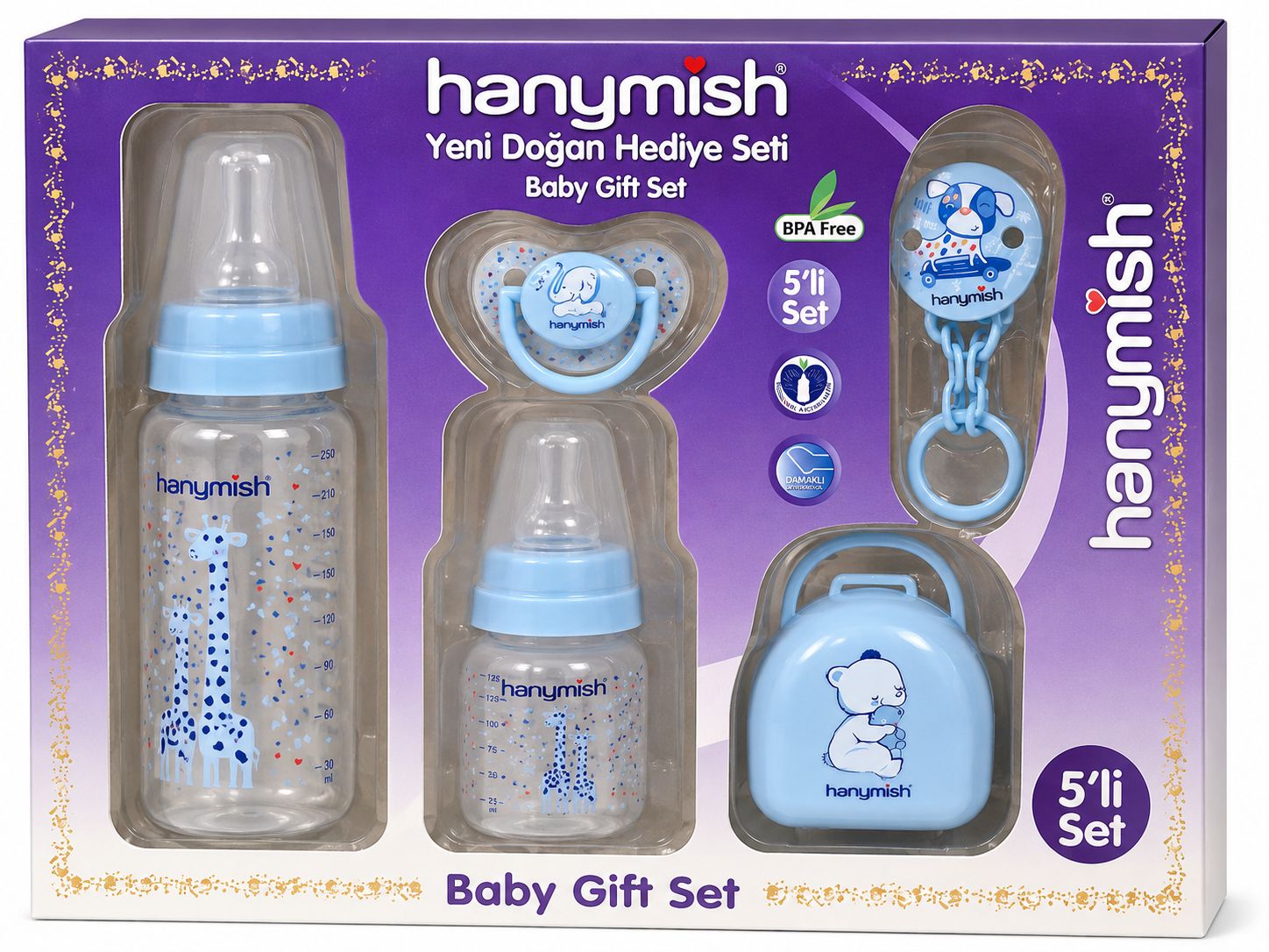 HANYMİSH YENİ DOĞAN HEDİYE SETİ CAM