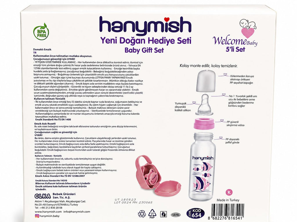 HANYMİSH YENİ DOĞAN HEDİYE SETİ PLASTİK